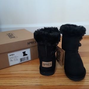 Apres Toddler Black Boots